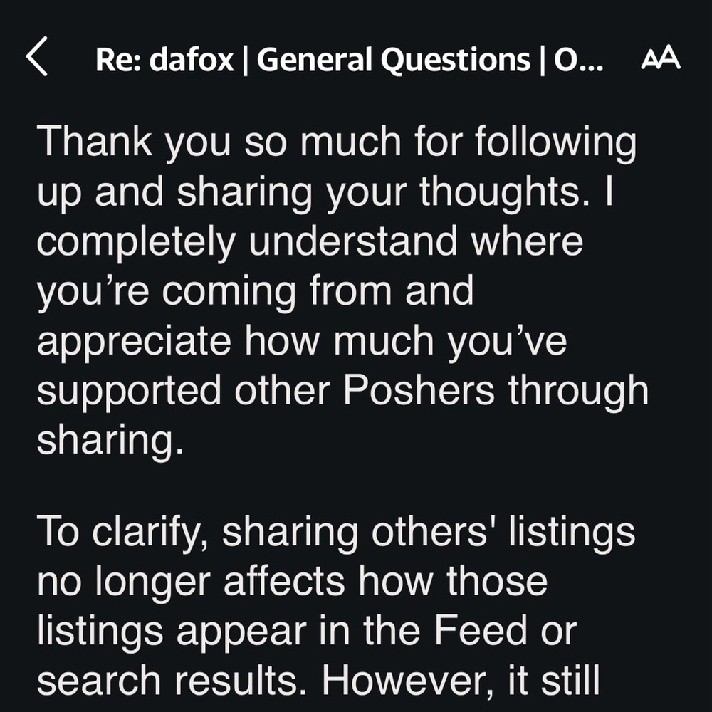 PFF Chat Idea Space, Comments